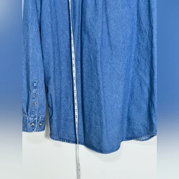 Vintage Mickey Inc. World Reunion Denim Button Down Extra Large - Picture 6 of 9